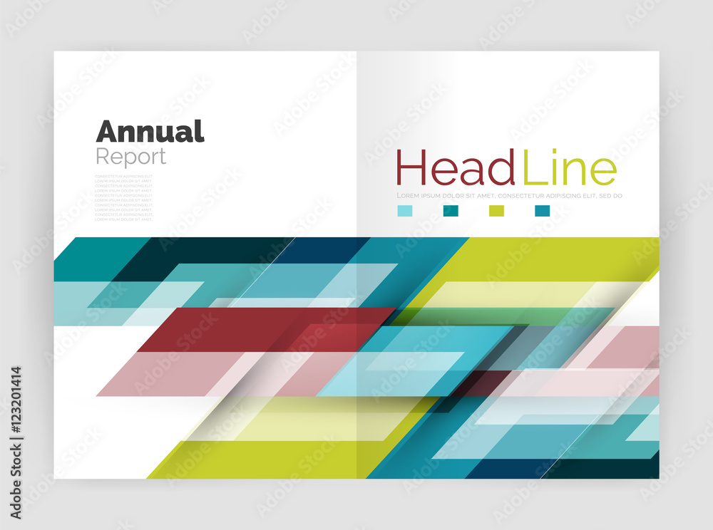 Modern line design, motion concept. Business annual report brochure templates Modern line design, motion concept. Business annual report brochure templates