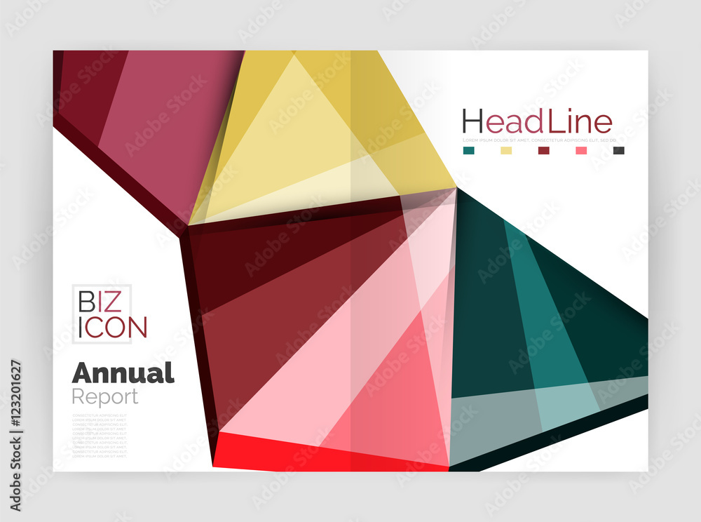 Fototapeta premium Business annual report abstract backgrounds