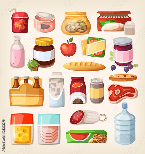 Colorful product icons