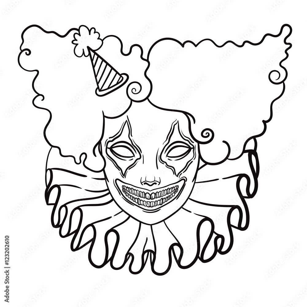 Killer Clown Skull Drawings Killer Clown Tattoo Drawings | Skulls drawing,  Skull drawing tattoo, Graffiti drawing