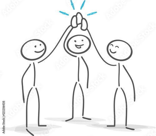 Stickman Check Happy Success