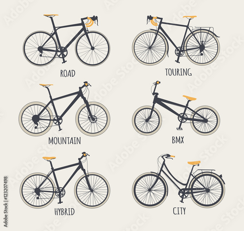 set of bikes