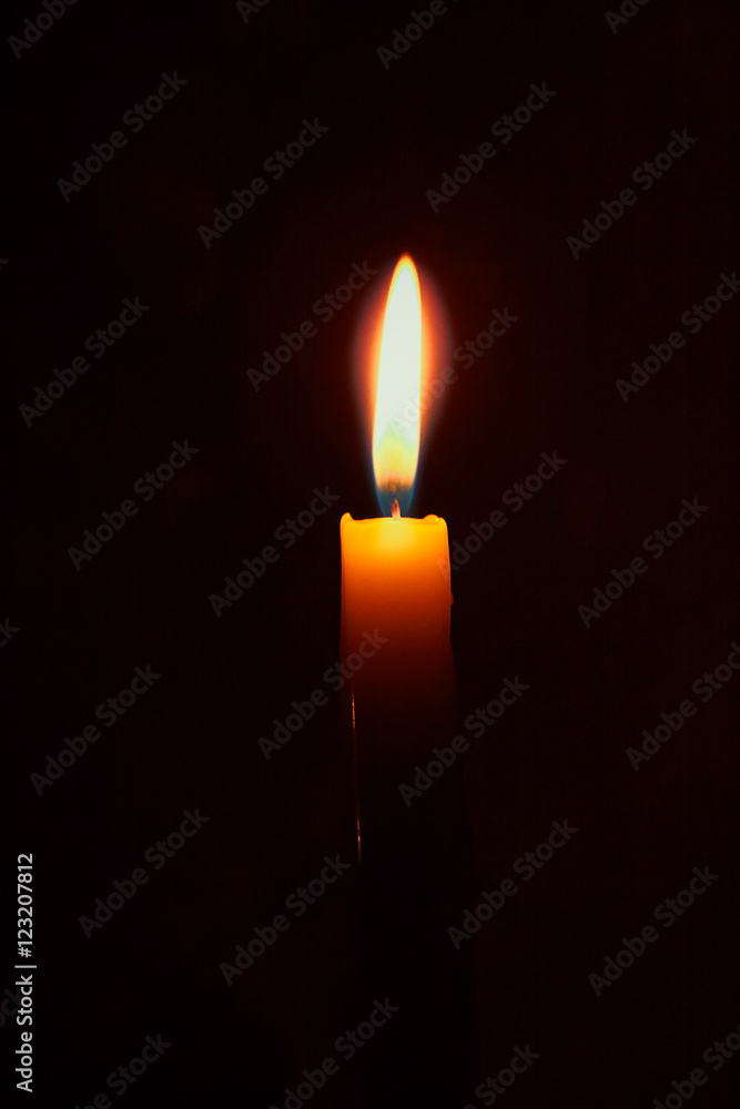 flame of burning candle flame of burning candle