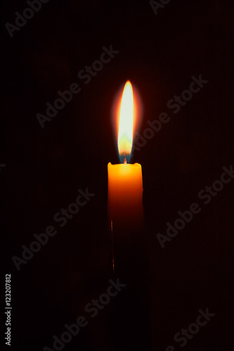 flame of burning candle