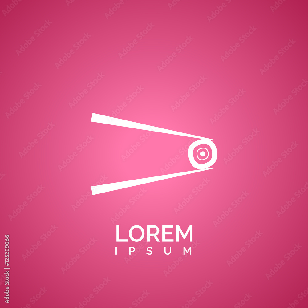 sushi sign. icon design sushi sign. icon design