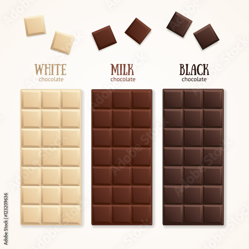 Chocolate Bar Blank. Vector