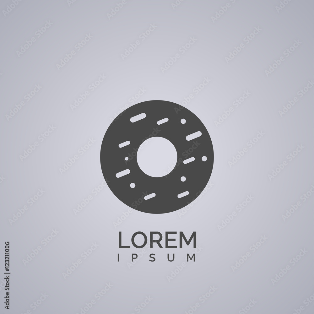 Obraz premium donut sign. icon design