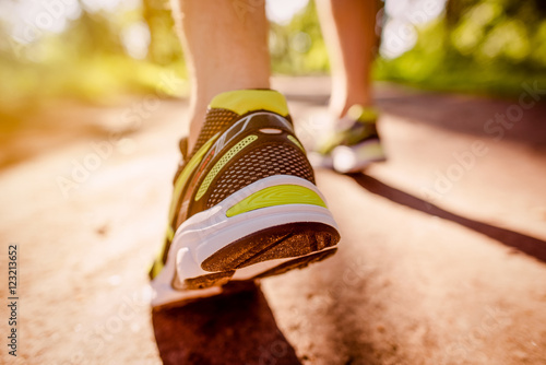 Marathon shoe. Outdoor workout.