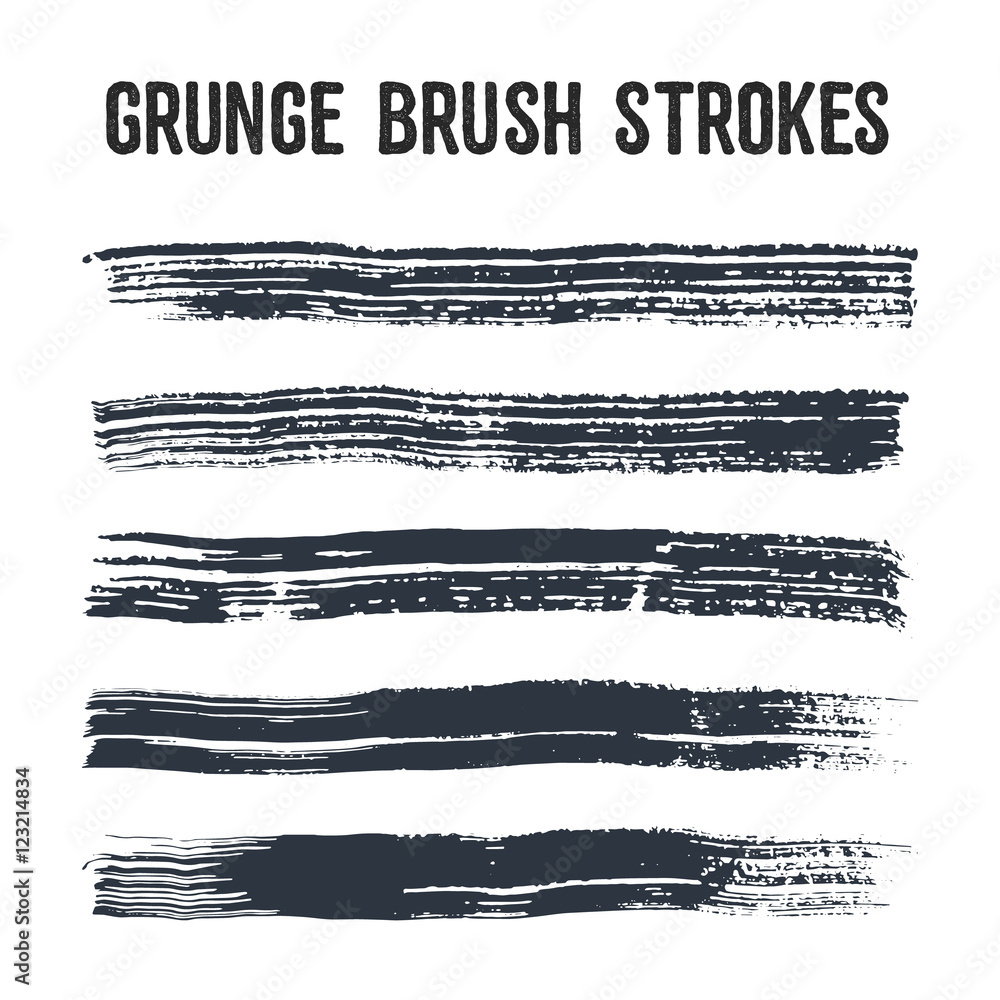 Vector brush strokes set #2. Vector illustrations. Vector brush strokes set #2. Vector illustrations.