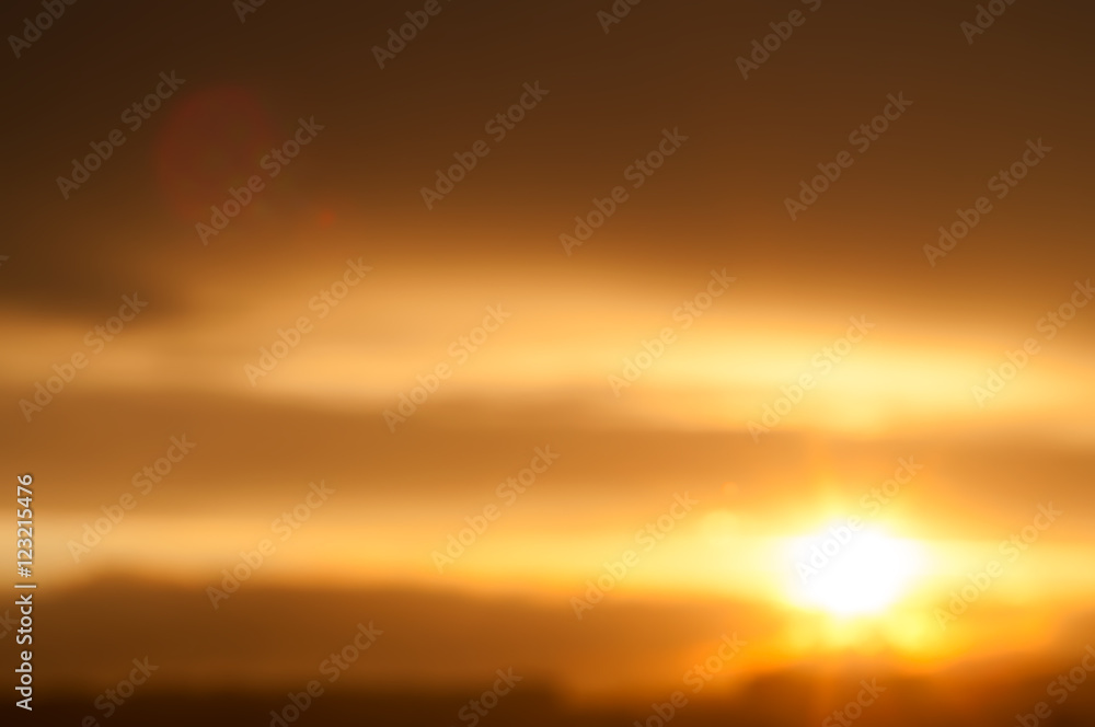 blurred background sunset