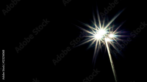 Street lantern star effect  beautiful background element
