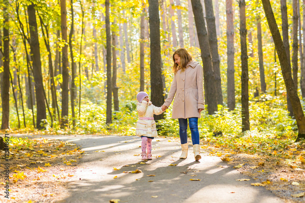 Fototapeta premium mother with baby outdoors
