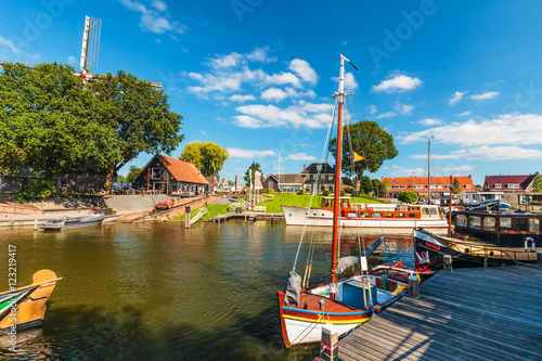 View at the old Dutch harbor of Harderwijk photo