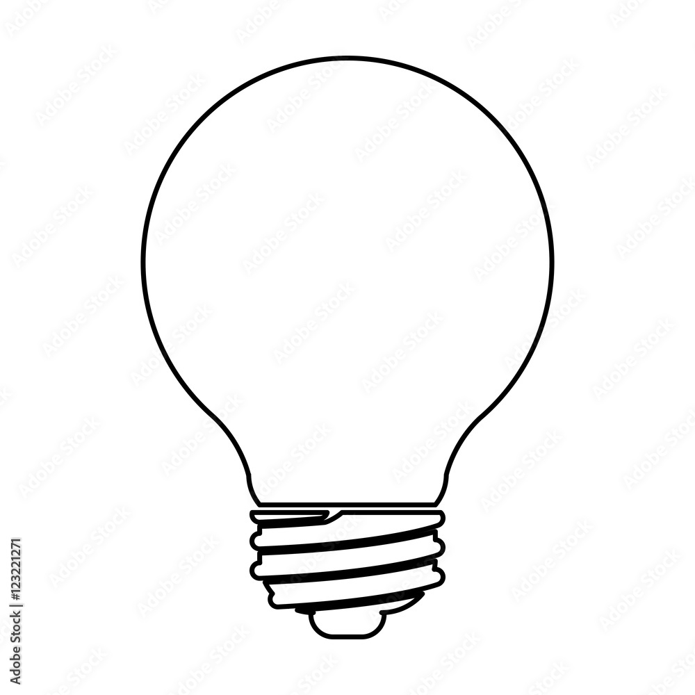Light bulb icon. Power energy and technology theme. Isolated design. Vector illustration Light bulb icon. Power energy and technology theme. Isolated design. Vector illustration