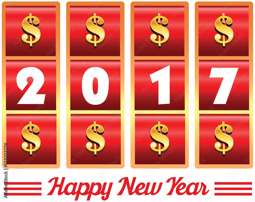 2017 year number illustration of casino machine slot jackpot wit 2017 year number illustration of casino machine slot jackpot wit