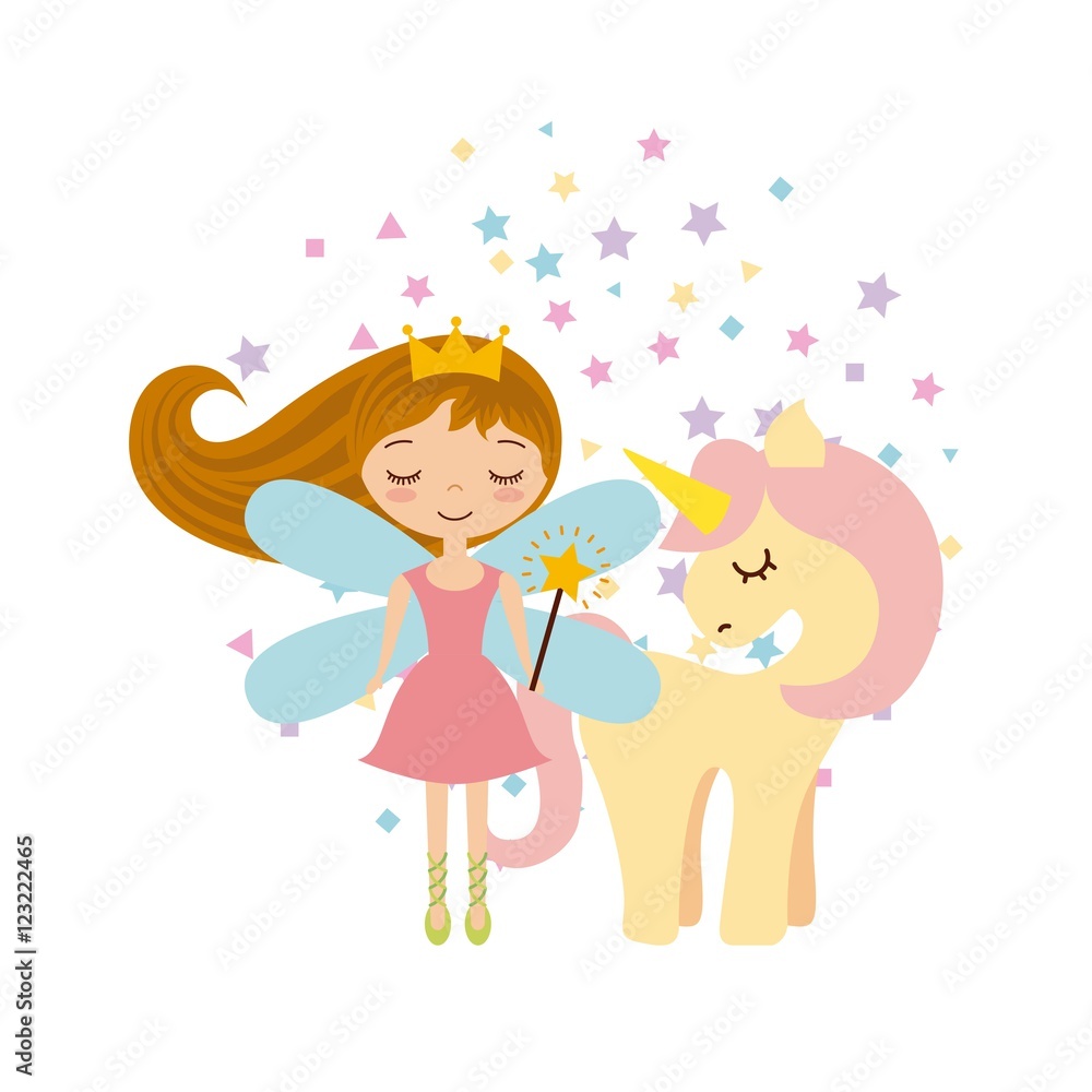 cute little fairy character vector illustration design cute little fairy character vector illustration design