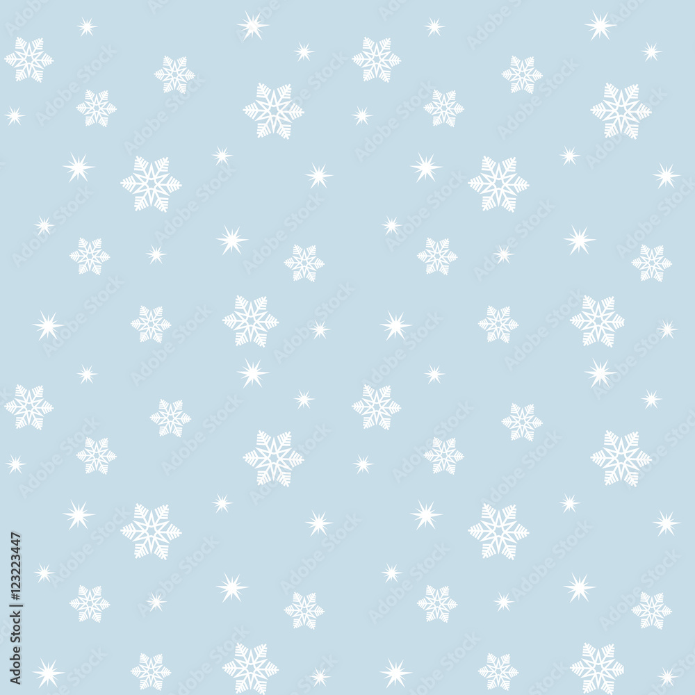 Pattern with snowflakes