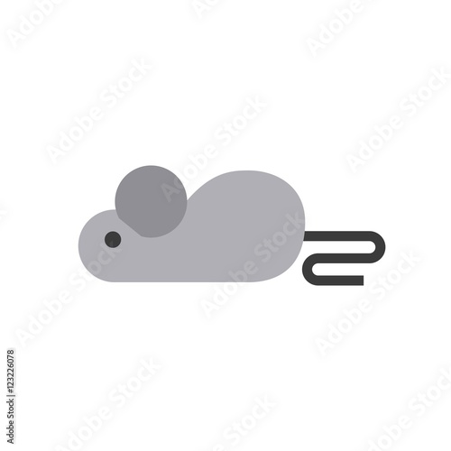 Laboratory mouse line icon vector illustration design