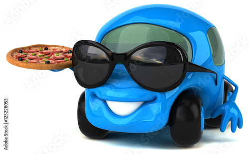 Fun car - 3D Illustration