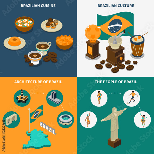 Brazil Concept Icons Set 