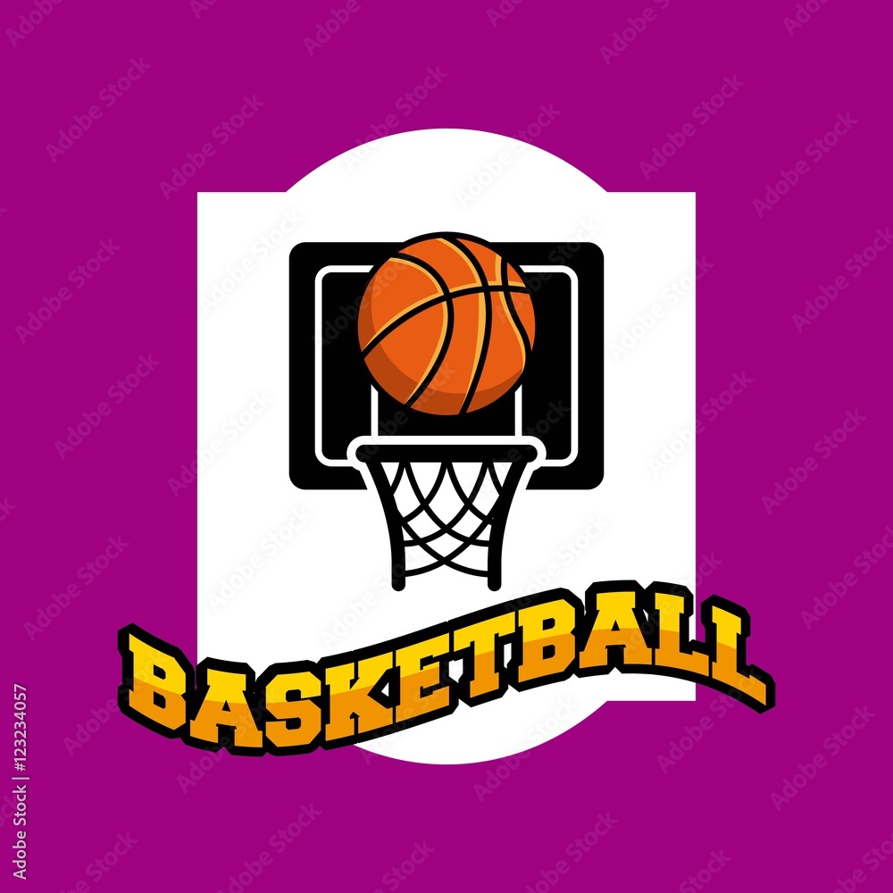 basketball league emblem classic vector illustration design basketball league emblem classic vector illustration design