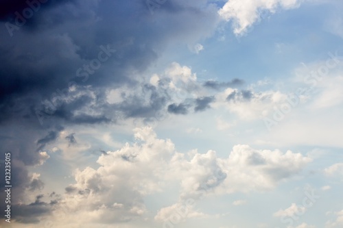 Fototapeta Naklejka Na Ścianę i Meble -  Dark blue sky and Cloud
