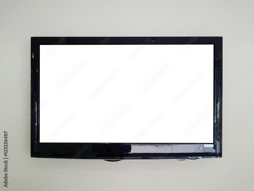 Led tv on the wall background Led tv on the wall background