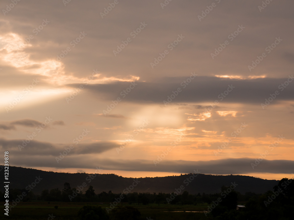 Beautiful sunset sky . sunset with clouds.
Beautiful sunset sky . sunset with clouds.