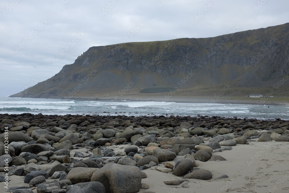 Scenic landscape of Lofoten islands
