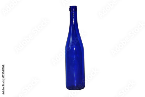 blue glass bottle