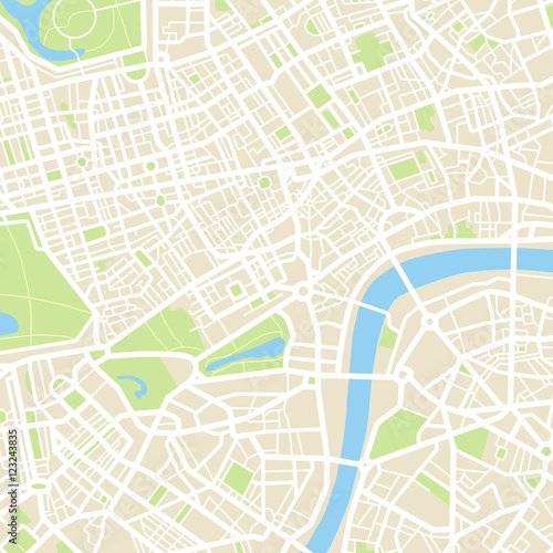 Abstract city map - Illustration