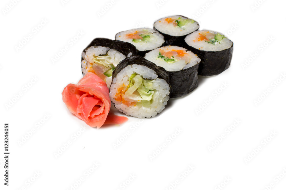 Sushi , roll, Japanese seafood sushi ,roll . Sushi , roll, Japanese seafood sushi ,roll .