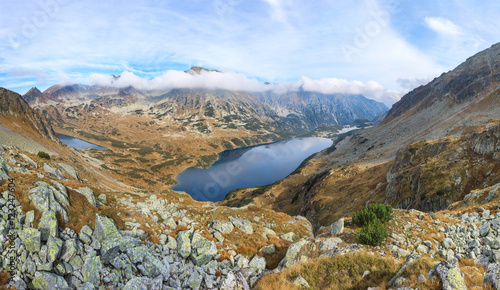 Autumn landscape of Tatras mountains