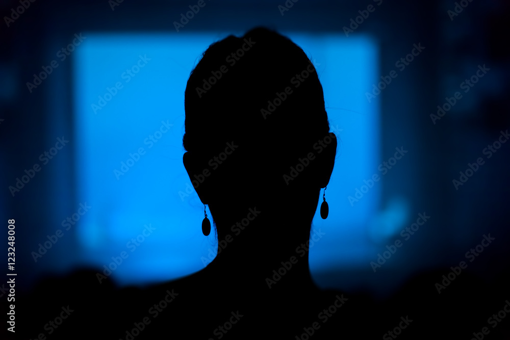 Obraz premium woman in theater 