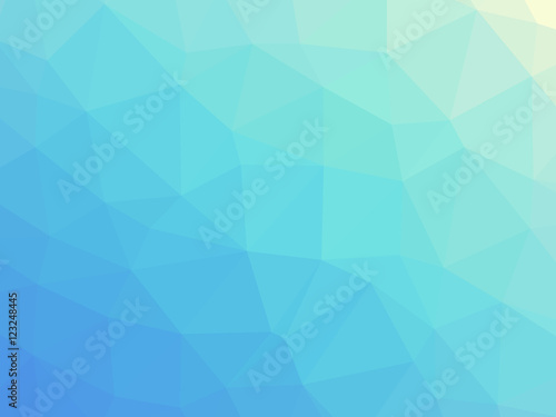 Abstract blue teal gradient polygon shaped background