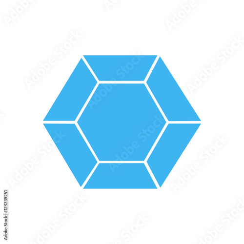 Photos Diamond icon, isolated, white background