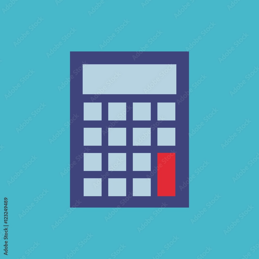 calculator flat isolated icon vector illustration design calculator flat isolated icon vector illustration design