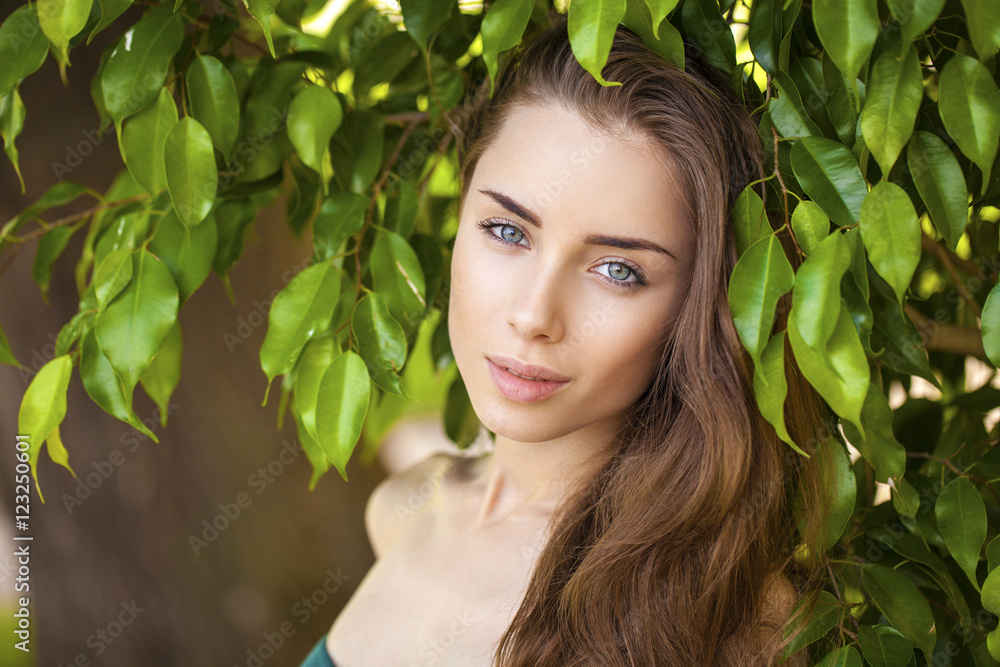 Portrait of beautiful young woman Portrait of beautiful young woman