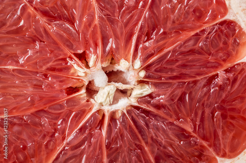 Background of ripe grapefruit Slice