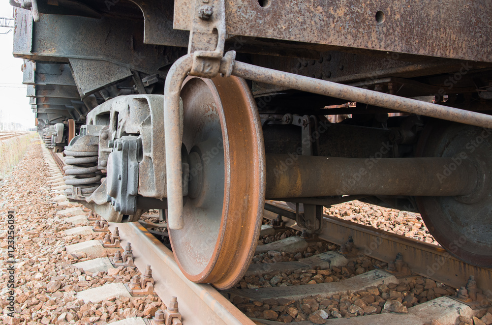 Iron train wheels