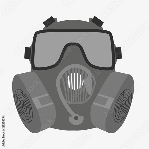 Respirator icon on white background