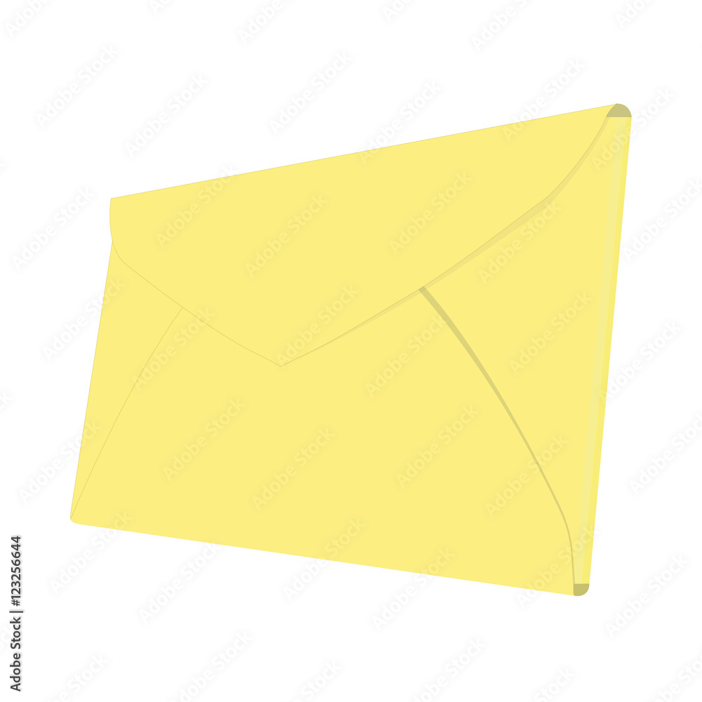 envelope sealed yellow vector illustration envelope sealed yellow vector illustration