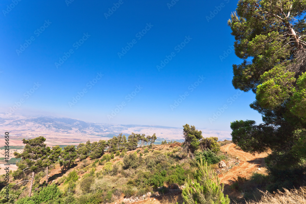 Mountain landscape in the North of Israel
