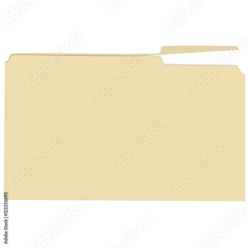 Isolated file folder with file vector illustration