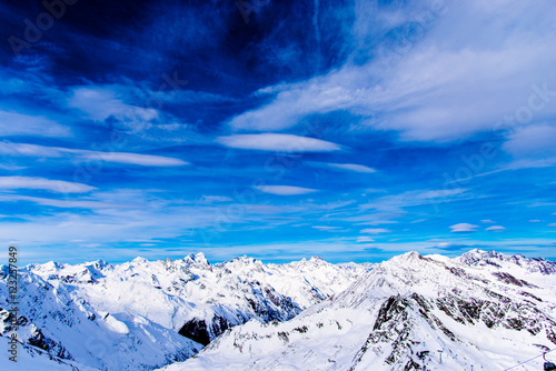 The Alps in the winter