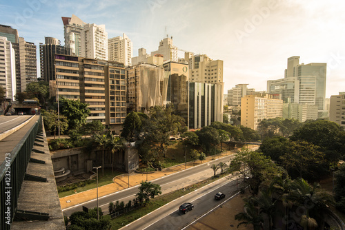 Sao Paulo City Downtown by Sunrise