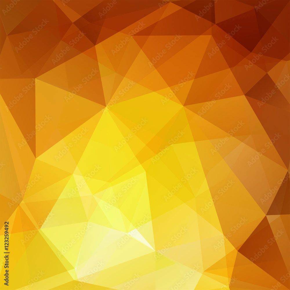 Polygonal vector background. Can be used in cover design, book design, website background. Vector illustration. Yellow, orange colors Polygonal vector background. Can be used in cover design, book design, website background. Vector illustration. Yellow, orange colors