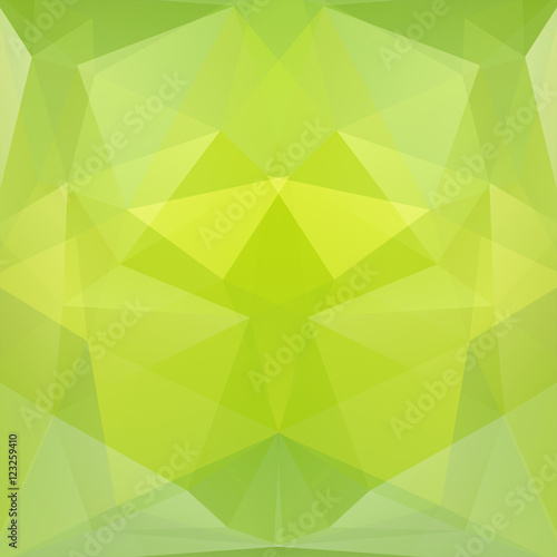 Geometric pattern, polygon triangles vector background in green tones. Illustration pattern