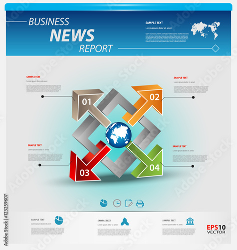 Business infographic template
