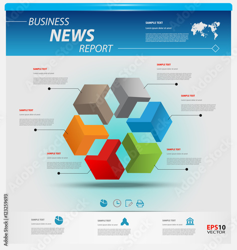 Business infographic template